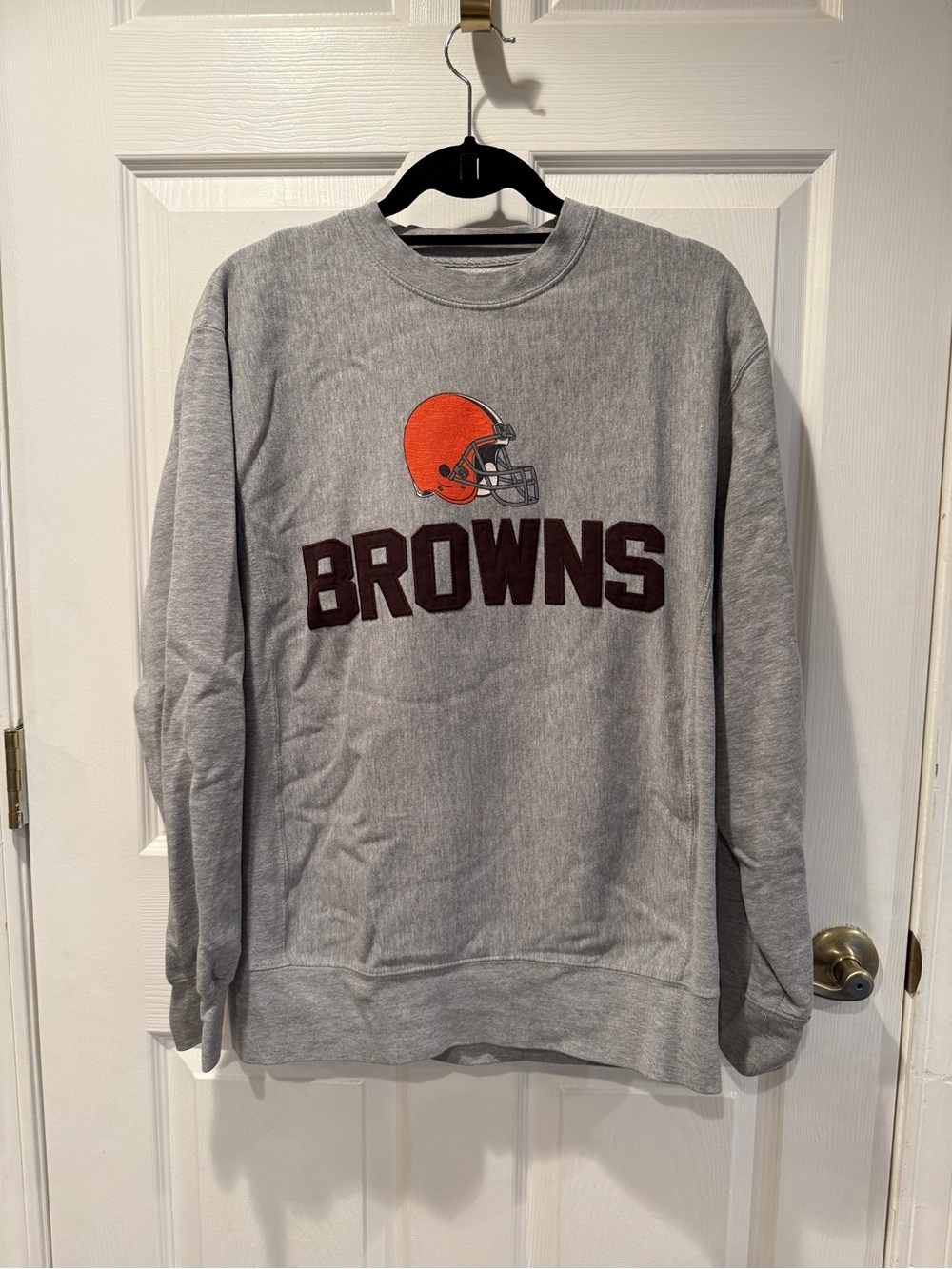 NFL Cleveland Browns Gray Crewneck Sweatshirt